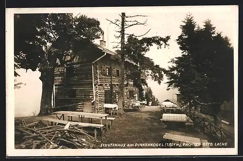 AK Schutzhaus am Pinkenkogel, Aussenansicht