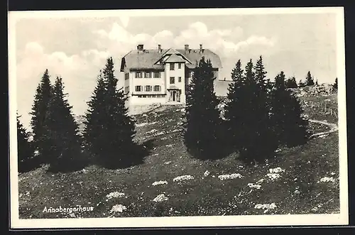 AK Annaberghaus auf dem Tirolerkogel hinter Tannen