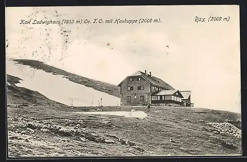 AK Karl Ludwighaus, Berghütte mit Heukuppe