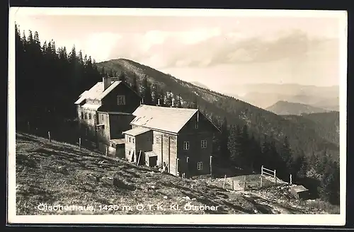 AK Ötscherhaus am Hang mit Umgebung