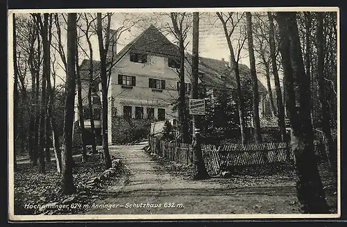 AK Anninger-Schutzhaus, Berghütte auf dem Hochanninger