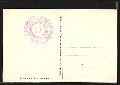 AK Karl Ludwighaus, Berghütte auf der Raxalpe