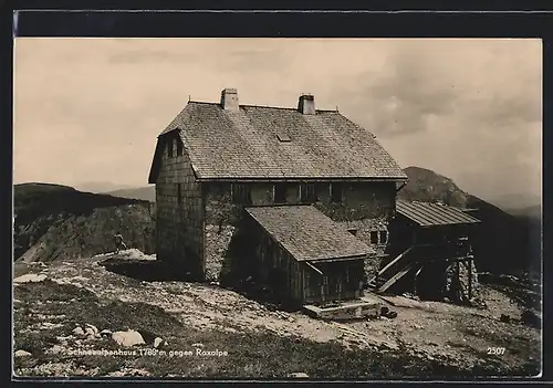 AK Schneealpenhaus, Gesamtansicht gegen Raxalpe