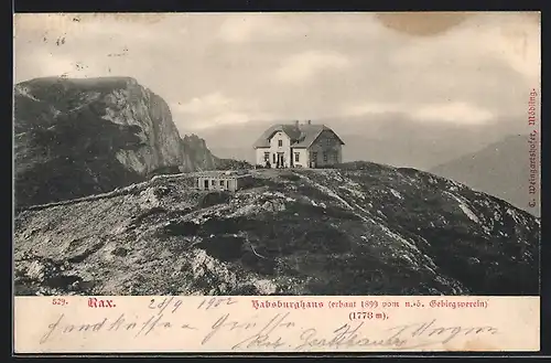 AK Habsburghaus Rax mit Bergen