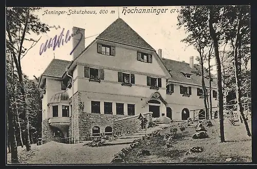 AK Anninger-Schutzhaus, Hochanninger, Vorderansicht