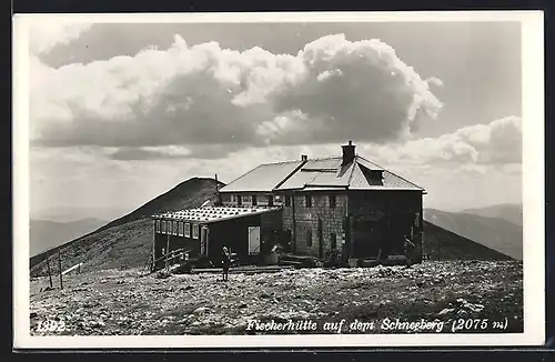 AK Fischerhütte auf dem Schneeberg, Berghütte