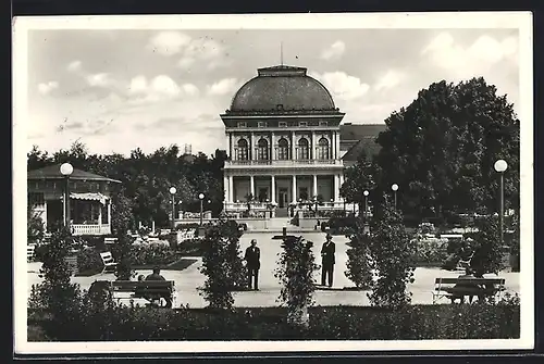 AK Franzensbad, Platz mit Kurhaus