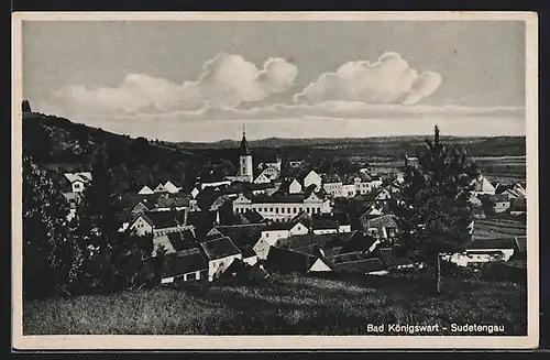 AK Bad Königswart /Sudetengau, Blick über die Ortschaft