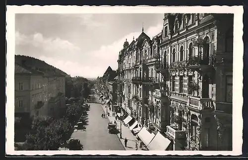 AK Marienbad, Blick in die Hauptstrasse