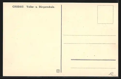 AK Chodau, Volks- & Bürgerschule