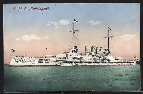 AK S. M. S. Thüringen im Wasser
