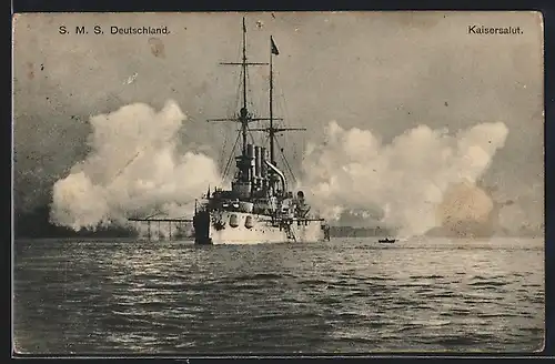 AK S. M. S. Deutschland, Kriegsschiff