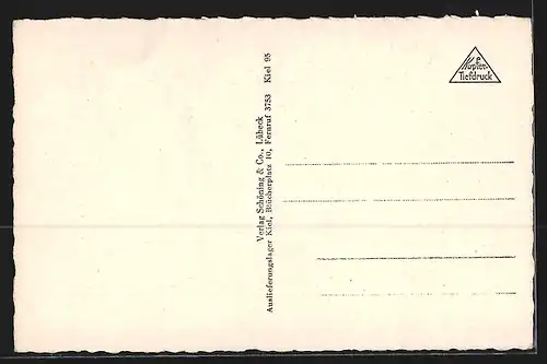 AK Kreuzer Nürnberg in voller Fahrt