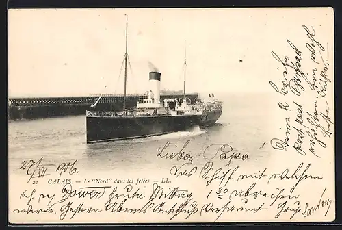 AK Calais, Le Nord dans les Jetées