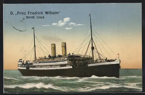 AK Passagierschiff Prinz Friedrich Wilhelm, Norddeutscher Lloyd