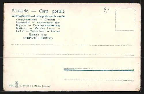 AK Reichs Post-Dampfer Feldmarschall der Ost-Afrika Linie