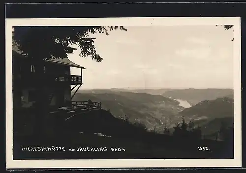 AK Theresiahütte am Jauerling, Blick in die Ferne