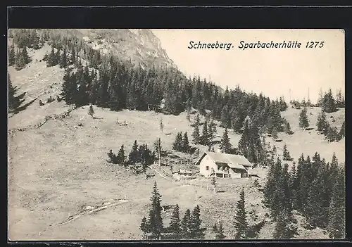 AK Sparbacherhütte, Blick auf die Hütte