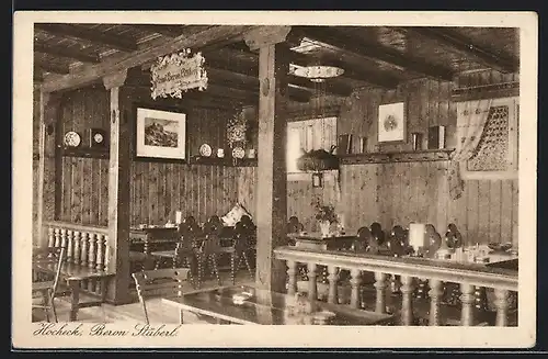 AK Kaspar Geitner-Haus am Hocheck, Beron Stüberl, Innenansicht