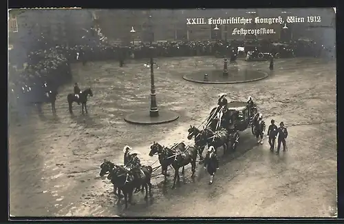 AK Wien, XXIII. Eucharistischer Kongress 1912, Festprozession