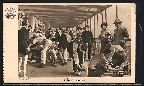 AK Boot race, Männer bei einem Spiel