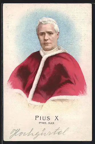 AK Porträt von Papst Pius X.