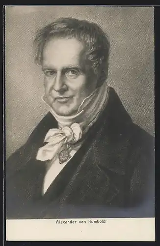 Künstler-AK Alexander von Humboldt, Portrait des Gelehrten