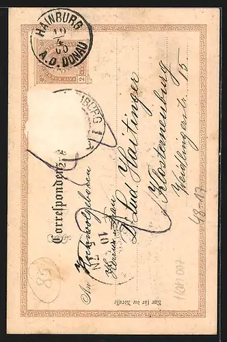 AK Herr im Mantel mit Monokel, Optik