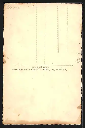 Foto-AK Kleines Mädchen im Kleid mit Ball und Puppe