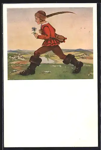 AK Märchen Peter Schlemihl, The Man without a Shadow