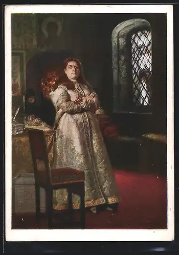 AK La tsarine Sophie von Russland pendant l`éxecution des strélitz