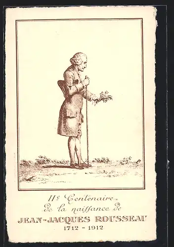 AK Jean-Jacques Rousseau, Portrait des Autors