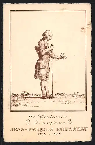AK Jean-Jacques Rousseau, Portrait des Autors