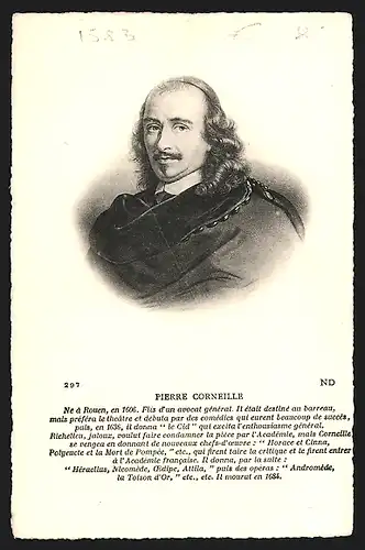 AK Pierre Corneille, ne à Rouen 1606