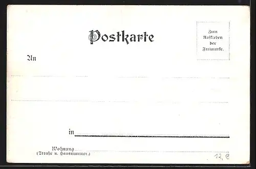 AK Portrait von Emile Zola