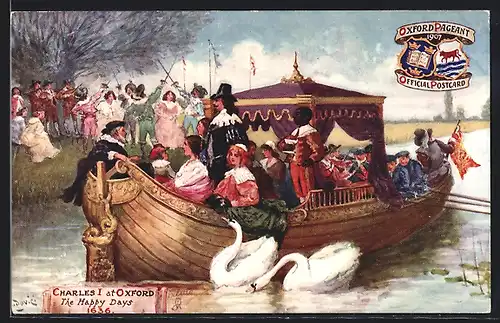 Künstler-AK Charles I at Oxford, The Happy days 1636