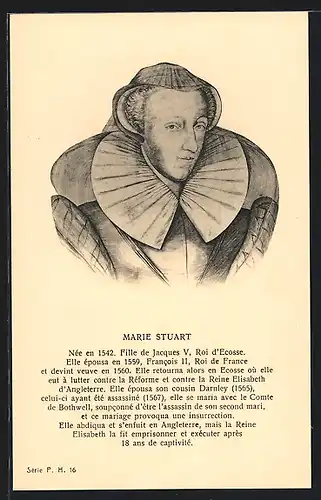 AK Marie Stuart, Fille de Jacques V, Roi d`Ecosse