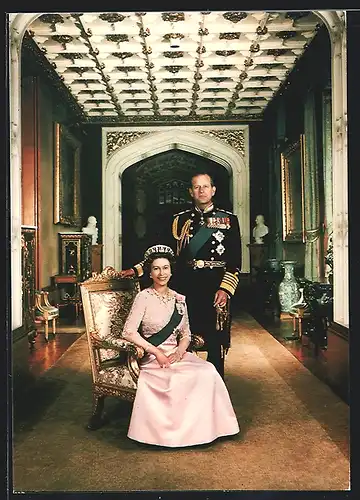 AK Königin Elizabeth und der Herzog von Edinburgh