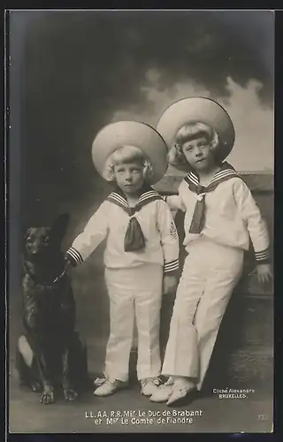 AK Adel von Belgien, Le Duc de Brabant et le Comte de Flandre