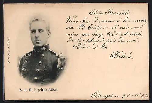 AK S. A. R. le prince Albert, in Uniform