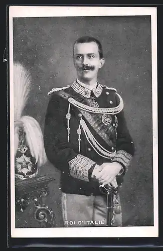AK Roi d`Italie, König Victor-Emanuel III. von Italien