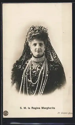 AK Königin Margherita von Italien