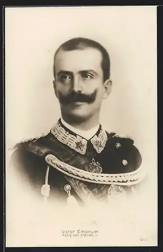 AK Portrait Victor Emanuel, König von Italien