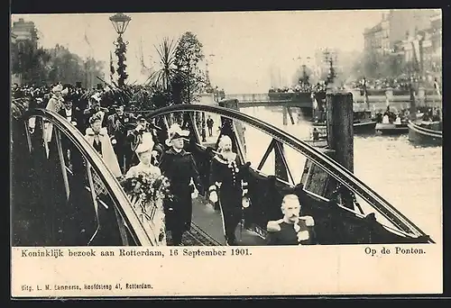AK Rotterdam, Koninklijk bezoek aan Rotterdam 1901
