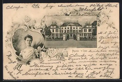AK Königin Wilhelmina von den Niederlanden, Paleis `t Loo