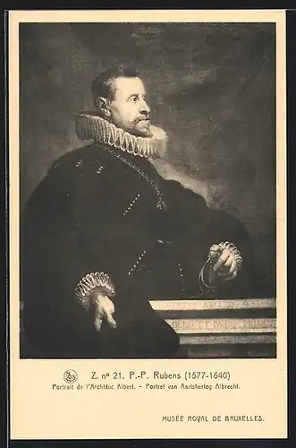 Künstler-AK Bruxelles, Musée Royal, Portrait de l`Archiduc Albert von den Niederlanden