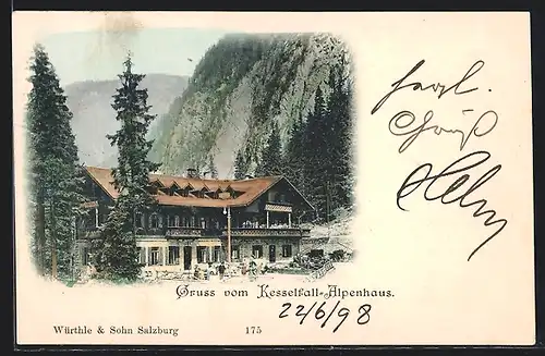 AK Kaprun, Gasthof Kesselfall-Alpenhaus