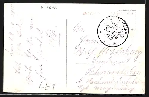 AK Libau, Belebter Rosenplatz, Strassenbahn an der Strassenkreuzung