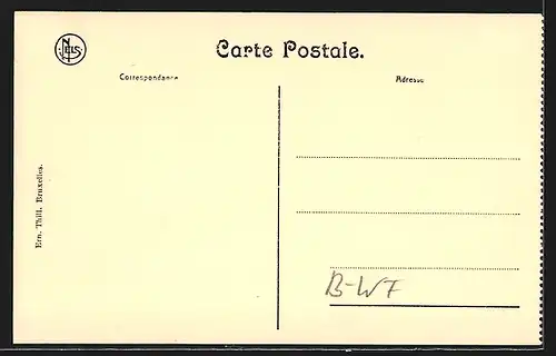 AK Thielt, Ijperstraat, Ortsansicht mit Strassenpartie