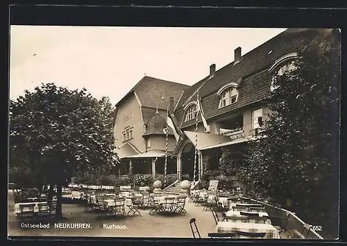 AK Neukuhren, Gartenrestaurant im Kurhaus